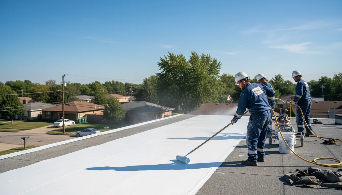 Commercial roof coating in Albany, OH near me